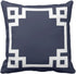 Emvency Throw Pillow Cover Cute Preppy Navy Blue Greek White Key Girly Decorative Pillow Case Home Decor Square 20 x 20 Inch Pillowcase...