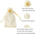 100pcs 5x7 inch Gifts Wrap Bags Gold, Organza Sheer Fabric Bulk, Drawstring Reusable Recycled Pouch for Baby Shower Favor, Craft Business, Beach, ...