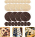Abaodam 24 Pieces Backgammon Pieces Checkers Replacement Checkers Board Game Pieces Playing Game Chips Pieces Chess Accessories Wooden Checkers fo...
