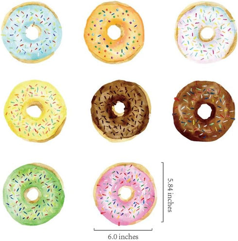 CC HOME 15Pack Donut Cake Hanging Swirls Doughnut Dessert Ceiling Streamer Birthday Party Decorations Donut Themed Party Favors for Holiday Baby S...