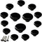 YMAISS 14packs black ceramic knobs round mushroom cabinet dresser vintage pulls door handles Drawer Knob Pull Handle Dresser Pulls cupboard wardro...