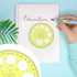 Circle Template 360° Protractor Round Stencil, Plastic Circle Ruler for Drawing, Circle Stencil Measuring Tools for Building Formwork Office Schoo...