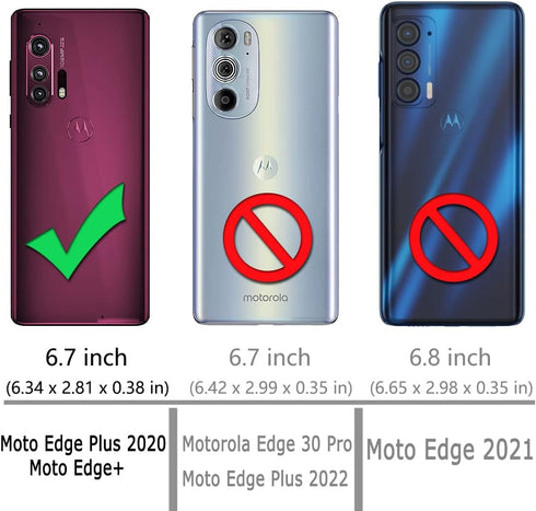 Osophter for Moto Edge Plus Case Clear Moto Edge+ Case Transparent Reinforced Corners TPU Shock-Absorption Flexible Cell Phone Cover for Motorola ...