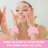 9PCS Spa Headband and Wristband Clean Set, Includes Makeup Sponges and Face Triangle Powder Puff Skincare Beauty Blender for Washing Face,Women Gi...