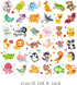 Baby Iron on Patches Sticker Heat Transfer Applique Decals Butterfly Fox Lion Dinosaur Fish Cute Animal Decals for Kids Clothes Jeans Shirts Scarf...