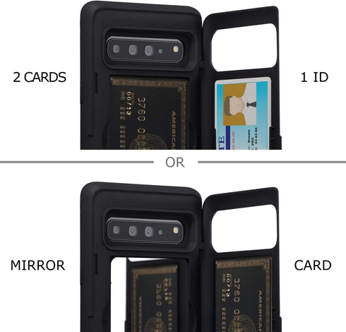 TORU CX PRO Case for Galaxy S10 5G, with Card Holder | Slim Protective Cover with Hidden Credit Cards Wallet Flip Slot Compartment Kickstand | Inc...