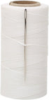 Tenn Well 328 Yards Leather Sewing Waxed Thread, 150D 1MM Hand Stitching Thread for Leather Craft DIY with Needle (White)...
