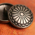 10Pcs 23mm Flower Metal Silver Shank Sewing Buttons DIY Sewing Jacket Coat...