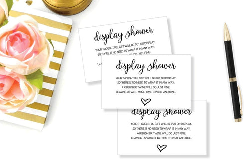 All Ewired Up 50 Display Shower Insert Cards, Display Shower Card, Display Shower Tags, Display Shower Invitation, Bridal Shower Insert, Baby Show...