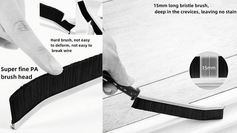 Crevice Cleaning Brush,Hard Bristle Crevice Cleaning Brush,Crevice Cleaning Tool is Effective to Clean The Small Gap of Kitchen, tolilet and Windo...