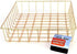 Gold Iron Wire Baskets and Trays, Round and Rectangular, 4-ct Sets (Tray)...