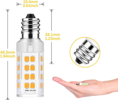 2Pack LED Makeup Mirror Bulb Replacement Mirror 20W RP34B Light Bulb fits BE151T BE71CT BE47X BE47BR for Cosmetic Vanity Makeup Mirror with Single...