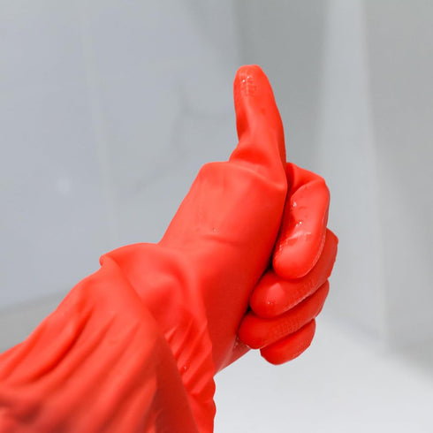 2 Pair, Extra-long 17.5" Latex Gloves, Chemical Resistant Gloves Reusable, Waterproof Gloves, Long Latex Gloves, Latex Gloves for Women And Men...