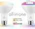 Globe Electric Wi-Fi Smart 10 Watt (65W Equivalent) Multicolor Changing RGB Tunable White Frosted LED Light Bulb, No Hub Required, Voice Activated...
