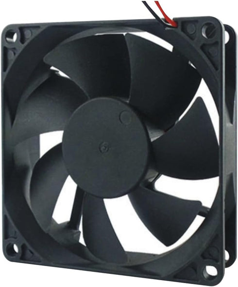 XLV0024 Set of 2 80x80x20mm case Fan High Air Flow Fluid Dynamic Cooling Computer Case Fan with Cooling Fan 8020L24 (Black)...