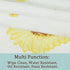 uxcell Seamless Waterproof Vinyl Round Tablecloth 60" Dia for Wedding/Restaurant/Parties Tablecloth Decoration Yellow Flower Pattern Floral Printe...