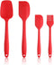 Rubber Spatula Silicone Spatulas Heat Resistant with Stainless Steel Core Spatulas for Cooking Baking Nonstick Kitchen Spatula Utensils Red Spatul...