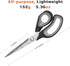 Premium Tailor Scissors Heavy Duty Multi-Purpose Titanium Scissors Professional for Leather Cutting Industrial Sharp Sewing Shears, Gray...