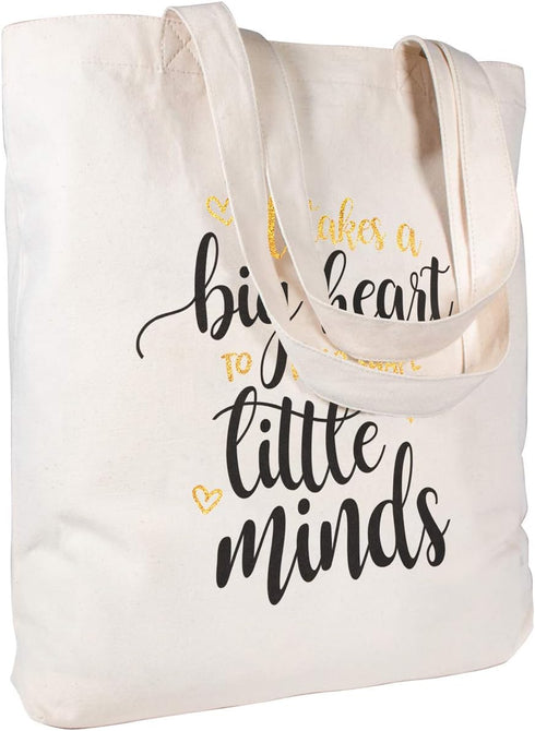 CARAKNOTS Teacher Gifts for Women Teacher Appreciation Gifts Women Tote Bag for Valentines Day Birthday Thank you Graduation End of Year Christmas...