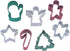 R&M International Mini Christmas Cookie Cutters, Tree, Star, Candy Cane, Angel, Mitten, Folk Boy, Snowflake, 7-Piece Set...
