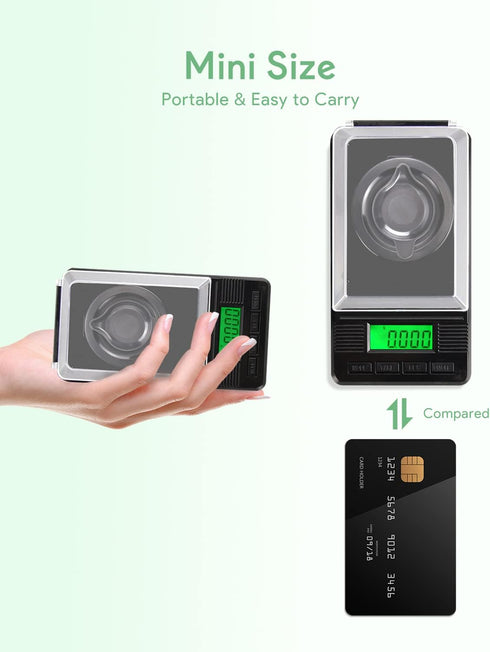 Milligram Scale 50g/0.001g, Digital Mg Scale with 50g Calibration Weight and Accessories, High Precision Scale for Jewelry, Powder, Medicine, Gold...