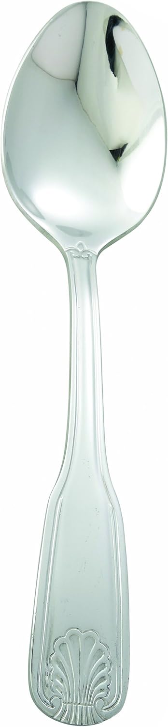 Winco 12-Piece Toulouse European Table Spoon Set, 18-0 Extra Heavy Weight Stainless Steel,Silver...