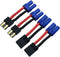2 Pairs RC LiPo Battery Connector Adapter Compatible with Lipo Battery Plug to EC5 Male Female on ESC Charge...
