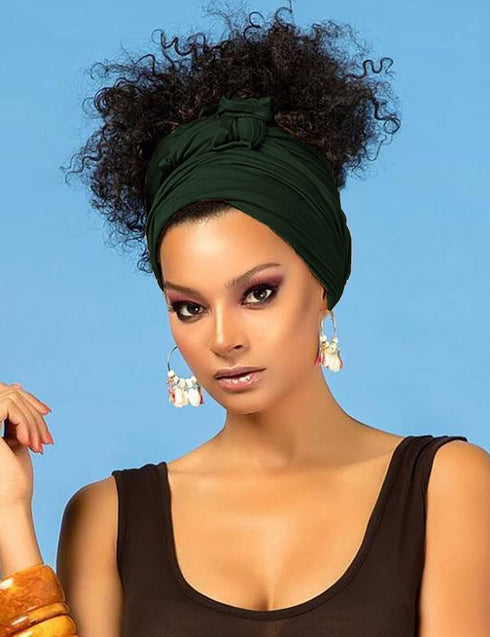 Harewom Head Wraps for Black Women Stretch Head Scarf Long African Hair Wraps Turban Headwraps Jersey Headbands...