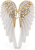Angel Wing Lapel Brooch Pin for Women Girls Men Cubic Zirconia Crystal Enamel Fairy Elf Wings Pins Clip Shawl Dress Coat Suit Scarves Backpacks Br...