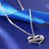 Grandma Necklace Nanny Gift Heart Cutout Letter Nana Gigi Mimi Necklace Gift for Grandma from Grandchild with Message Card...