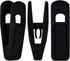 Black Velvet Hangers Clips 20 PCS, Non-Slip Velvet Clips for Suit Pant Skirt Hanger, Strong Finger Clips Perfect for Thin Flocking Hangers...