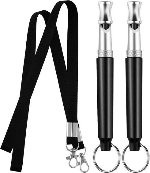Dog Whistle, 2PACK Professional Ultrasonic Dog Whistle to Stop Barking Neighbors Dog, Recall Training, Ultrasonic Silent Dog Whistle Stop Barking ...