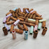 52PCS Dreadlocks Beads Imitation Wood Dread Jewerly Hair Tube Beads Accessories For Braids Twists Locs Mixed Color DIY Craft Barrel Beads Clips...
