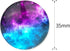 Starry Sky Pattern Refrigerator Magnets - 16 Pack Fridge Magnets for Refrigerator Office Cabinets Whiteboards Photo, 1.35 Inches Diameter, Best Ho...