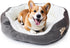 Round Dog Cat Beds Mattress Washable Pads Room, Soft Durable Plush Faux Fur Sleeping Pet Fleece Bed Mat for Small Doggy Kitten Puppy, with Anti-Sl...
