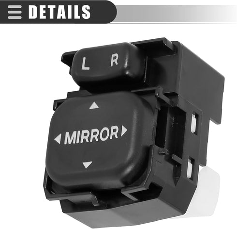 Motoforti Car Power Rear View Mirror Switch Remote Control,for Toyota FJ Cruiser 2007,2014,Plastic, Metal,Black, White...