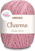 Circulo Charme Cotton Yarn for Crochet and Knitting, 100% Mercerized Cotton Yarn, Brazilian Virgin Cotton -Pink Yarn for Crocheting -Color 3201 - ...