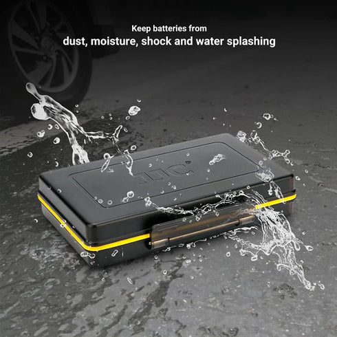 Compact AAA Triple A Battery Storage Case Holder Organizer, Hard Plastic Battery Box for 16pcs AAA Triple A Batteries, Water-resistant and Easy to...