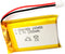 Lithium Polymer Battery 3.7V 2200mAh 103450 Lipo Rechargeable Battery Pack with 2 Wires JST 2.0mm Connector for Speaker and Wireless Device(1-Pack...