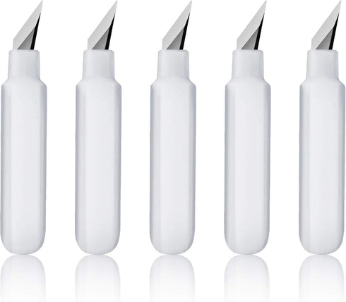 5 Pieces 360 Degree Swivel Craft Knife Rotating Replacement Blade Circle Cutting Knife Tool with Box for Vinyl Paper Foam Crafts...