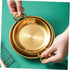 Amphora Snack Plate Housewarming for Housewarming Stainless Steel Food Plate Fried Chicken Serving Tray Flat Bottom Wok Camping Griddle Paella Ski...