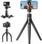 UBeesize Camera Tripod with Remote, Flexible Tripod Stand with Phone Holder and Action Camera Mount Adapter for iPhone Samsung Cellphones, Canon N...