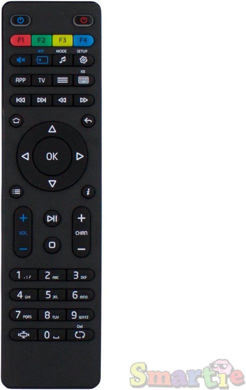 Infomir MAG 254/255 Remote Control for Streaming Media Player Multipurpose Replacement Part Linux System OTT IPTV Set Top Box, Black...