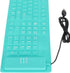 ASHATA Foldable Silicone Keyboard USB Wired Keyboard Mute Waterproof Rollup Keyboard for PC Laptop Notebook, 2 Color, 108 Keys(Green)...