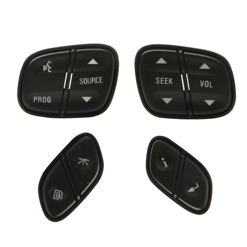 Replacement Steering Wheel Control Switch Kit - Compatible with Buick, Cadillac, Chevy, GMC - Silverado, Sierra, Tahoe, Yukon, Trailblazer 2002-09...