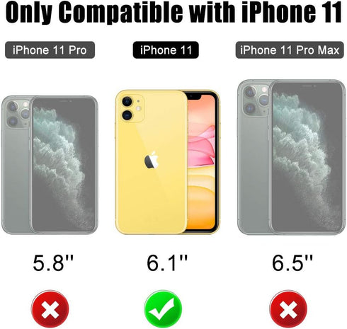 Beasyjoy for iPhone 11 Case Waterproof Metal Case Heavy Duty Built-in Screen Full Body Protective Shockproof Dustproof Military Grade Rugged Defen...