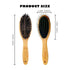 Dogs & Cats Double Sided Boar Bristle Pin Brush, Pets Hair Remover, Gently Cleaning Grooming Tool with Bamboo Handle, Remove Loose Hair, Fur, Unde...