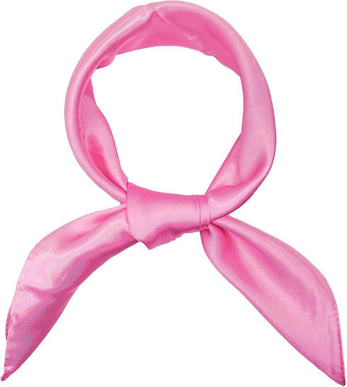 2pcs Head Scarf Square Neck Ribbon Neck Scarf Satin Scarf Handkerchief for Halloween Retro Women Costume Accessory...