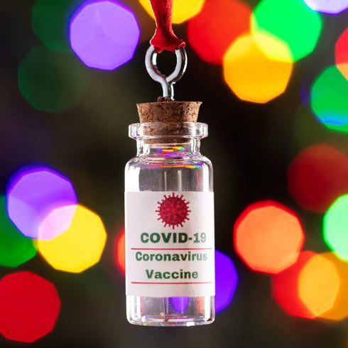 2022 Christmas Ornaments - Covid Ornament, Vaccine Ornaments, Funny Covid Christmas Ornaments, Christmas Gag Gifts for Nurse...
