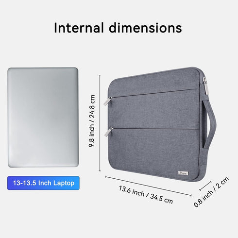 Voova 13 13.3 14 Inch Laptop Sleeve Case Compatible with MacBook Air/MacBook Pro 13 M2, MacBook Pro 14 2021 2022 M1 Pro/Max,13.5 Surface Laptop 5 ...